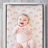 The Peanutshell Baby Changing Pad Covers Girl, Pink Minky Changing Table Sheets for Girls, Boho Rainbow Floral Nursery