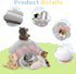 7Pcs Set,Plush 4 Playset Tezituor Cat Stuffed Animal House with Soft Realistic Kitten Toys,Cats Plushies for Kids