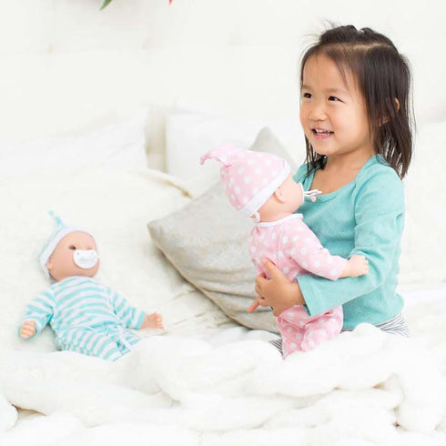 Melissa & Doug Mine to Love Twins Luke & Lucy - 15” Light Skin-Tone Baby Dolls