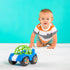 1 Pack, 3 Bright Starts Oball Easy Grasp Rattle & Roll Toy Sports Car BPA-Free Infant Crawling Toy, Age Months and up