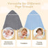 2 Pack 30 30 inch UNIMADE Hooded Towel for Newborn, Soft Coral Fleece Baby Towels, Ultra Absorbent Bath Cloths Bulk
