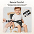 Toddler Booster Seat for Kitchen Chair, Anti-Slip Dining Table Booster Seat w/Backrest & Adjustable Shoulder Straps
