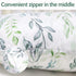 DILIMI Newborn Lounger Pillow Cover - Soft Green Leaf Design