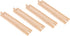 24 Pack| Hape Pcs Wooden Railway Super Expansion Rail Compatible with Other Wooden Tracks