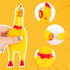 POPLAY 20PCS Squeaky Rubber Chickens, Bulk Prank Novelty Pet Toys for Family Game Party Favors, Noise Maker
