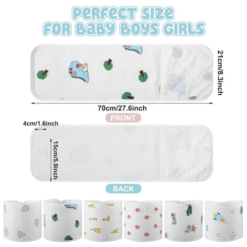 Funnysoft 6 Pcs Newborn Snuggle Strap Adjustable Arms Swaddle Band Baby Belly Band Arms Safe Swaddle Sleep Wrap Blanket