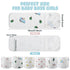 Funnysoft 6 Pcs Newborn Snuggle Strap Adjustable Arms Swaddle Band Baby Belly Band Arms Safe Swaddle Sleep Wrap Blanket