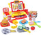 FS Pretend Play Cash Register Toy - True Barcode Scanner & Calculator, Supermarket Cashier for Kids