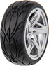 5-Spoke 12mm Hex Hub Wheel Rims & Rubber Tires Compatible with HSP Tamiya HPI Kyosho 1/10 On-Road Touring Car