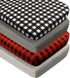 FIGEPO 4 Pack Buffalo Check Plaid Neutral Unisex Fitted Baby Crib Sheets Set