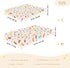 CZXW 52" 28" Cartoon Sprinkles Crib Sheets Fitted x Natural Cotton Soft & Breathable for Baby Crib Mattress