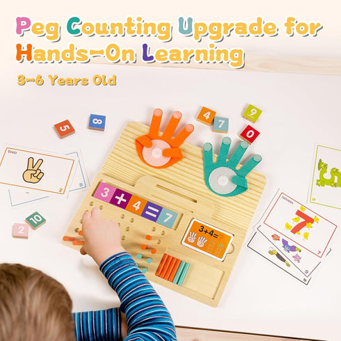 twivah 3-5, 3+ 3 4 5 6 Learning Toys Educational Toys with Number Flash Card for Year Old, Montessori Number Math