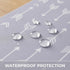 WOMUMON 51 51 Inch Baby Splat Mat for Under High Chair/Arts/Crafts, x Washable Splash Mat, Waterproof and Wipeable