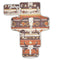 WELLDAY Western Aztec Portable Diaper Changing Pad - Waterproof Foldable Baby Diaper Changing