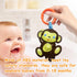 Baby Toys, Cartoon Animal Hanging Rattle Toys, Handbells Baby Rattles, 4 Pack for Infant Travel Stroller