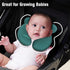 KAKIBLIN Baby Travel Pillow, Infant Head and Neck Support for Car Seat and Pushchair, 0-1 Years Old (Green)