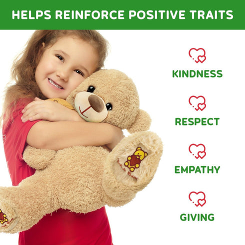 Bene Bear Teddy Bear Stuffed Animal Book and Plush Set - Teaches Kindness, Respect & Empathy