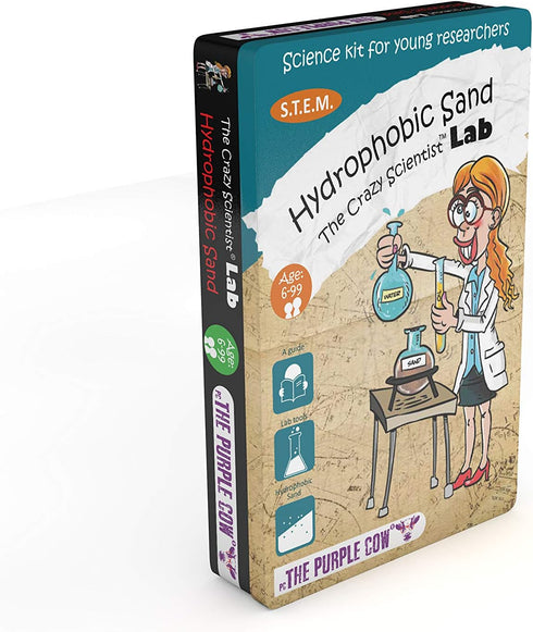 The Purple Cow Crazy Scientist Hydrophobic Sand with Instructions, STEM Educational Games for Kids