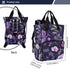 SPRIPORT Backpack Leaves Purple Florals Beautiful Diaper Bag for Baby Boys Girls Multifunction Travel Tote