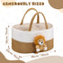 FoldTier Lion Baby Diaper Caddy Organizer Cotton Rope Nursery Storage Bin Basket Baby Shower Basket Gift Portable