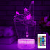 FlyonSea Kids Ballet Gifts,Ballets Girls Light Dancer 16 Color Changing Nightlight with Touch