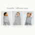 Cozy 3-Way 2 2 HALO SleepSack SuperSoft Swaddle, Bamboo Viscose, Adjustable Swaddle, Way Zipper, TOG