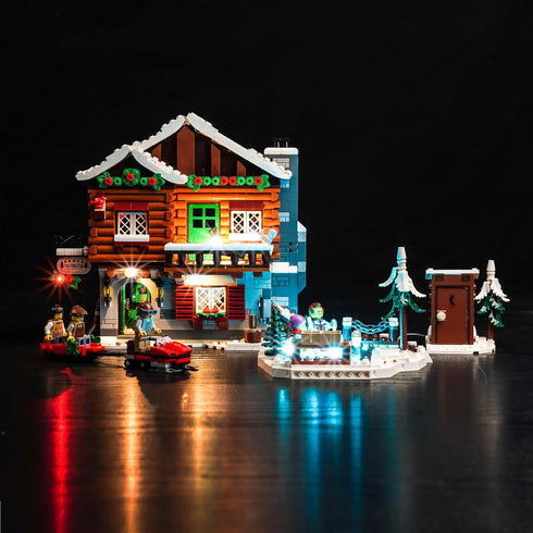 Upgraded LED Light Kit for Lego Icons Alpine Lodge Building Set - Compatible with Lego 10325 Model