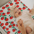 Summer 32''16'' Sweet Red Tomatoes Baby Changing Pad Covers for Boy Girl Cute Cherry Tomato Fitted Changing Table Cover