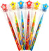 24 2 1 TINYMILLS Pcs Color Blocks Brick in Stackable Stacking Crayon with Extra Stamper Topper, Kids Party Favors