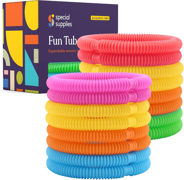 Special Supplies Fun Pull and Stretch Tubes for Kids - Pop, Bend,