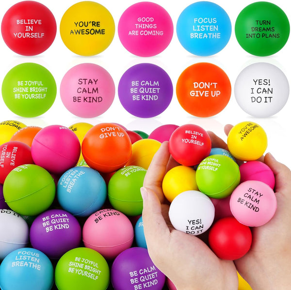 SHQDD Stress Balls for Adults, 100PCS Foam Stress Relief Toys for Kids