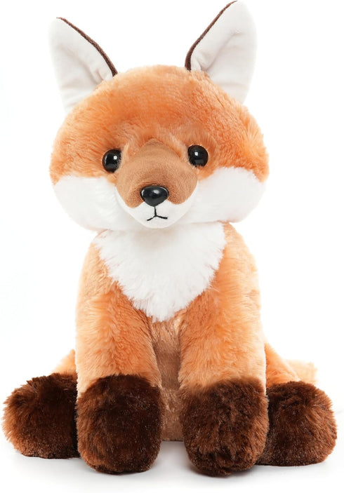 WEIGEDU Cute Red Fox Stuffed Animal Plush Toy with Big Soft Tail