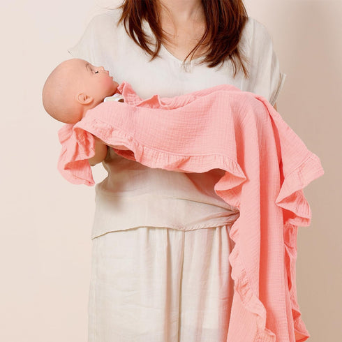 47"x47"| Organic Muslin Baby Blankets, Cotton Crib Blanket for Baby Infant Toddler, Super Soft and Lightweight Nursery