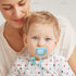 10 Pack AUEAR, Silicone Adapter Rings Holder for Nipple Pacifier Clip Food Grade Transparent Color