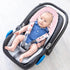 Baby Head Support and Strap Cover for Car Seat, Mink Infant Carseat Headrest for Girls, Newborn Car Seat Insert Cushion