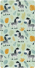 miaozhen Cotton Baby Crib Sheets for Boys Girls Soft Comfy Funny Jungle Zebras