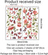 Cute Peony Flower Wall Decals, Pink Rose Floral Stickers, Removable Peel and Stick for Kids Room, Living Room Decor