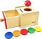 Dailyfunn Montessori Toys Coin&Ball 2-in-1 Drop Box, Object Permanence Box for Infant Baby 6-24 Months