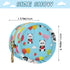 Pandas Round Pacifier Storage Case with Zipper, Portable Pacifier Case for Travel, Diaper Bag & Purse, Pacifier