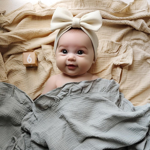 47"x47"| Organic Muslin Baby Blankets, Cotton Crib Blanket for Baby Infant Toddler, Super Soft and Lightweight Nursery