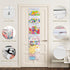 Hanging Toy Storage over Door, Block Stuffed Animal Organizer with 4 Removable Case Bags, Mesh Pocket Holder