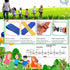 Toddler Walking Rope with Waist Belts, 12 Colorful Handles, Outdoor Safety Daycare Rope for Preschool Nursery