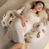 Detachable Body Pillow with Bear Print - Adjustable Maternity Support