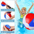 Zhanmai 30 Pcs Patriotic Beach Balls, Red White and Blue Inflatable Balls for 4th of July Party Favors, 4-5 Inch and