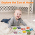 9 Lupantte Baby Gym Play Mat with Toys for Sensory and Motor Skill Development Language Discovery, Thicker Non-Slip