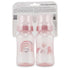 2-Pack 11 Premium Baby Bottles - Ounce, Hourglass Shape, Fun Boys and Girls Prints, Clear Cover - BPA-Free