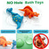 Lemofix 3-5 4-8 Set Color Changing Dinosaur Bath Toys: No Hole Mold Free Bath Toys for Kids Ages & | Magic Water