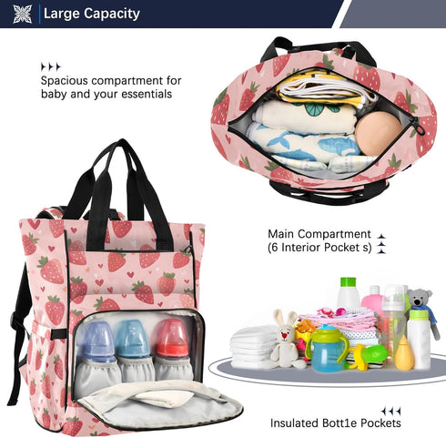 SUABO Backpack Sokai Aishin Baby Diaper Bag Large Bag Waterproof Travel Diaper Bags for Moms and Dads