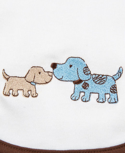 Little Me Baby Boys Burp Cloth Sets, Cute Puppies, One Size US