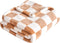 Checkered Baby Blanket, Fleece Baby Blankets, 30''x40'', Khaki, for Boys Girls
